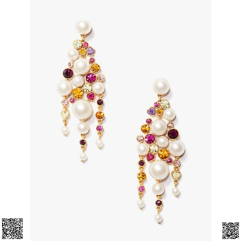 美國代購正品 Kate Spade 珍珠彩鑽耳環