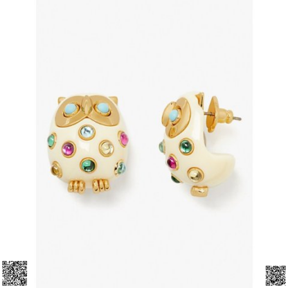 美國代購正品 Kate Spade 貓頭鷹耳環