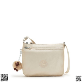 美國代購正品 Kipling 金屬色斜挎包