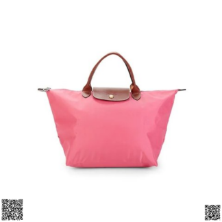 美國代購正品 Longchamp Le Pliage 中號粉色托特包