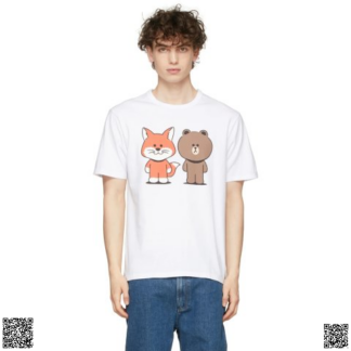 美國代購正品 Maison Kitsune 狐狸x熊熊T恤
