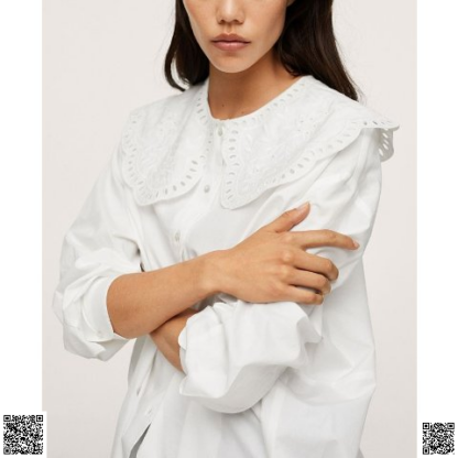 美國代購正品 Mango 娃娃領上衣