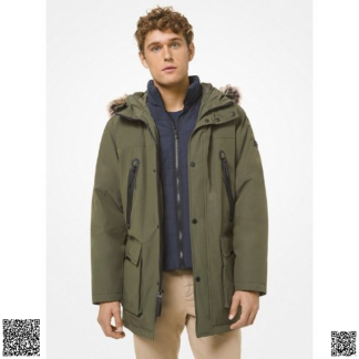 美國代購正品 Michael Kors 男士保暖毛領派剋外套