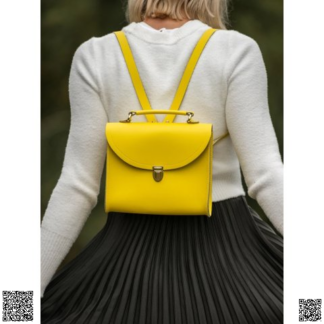 美國代購正品 The Cambridge Satchel Company 明黃色雙肩包