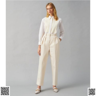 美國代購正品 Tory Burch Canvas闊腿褲