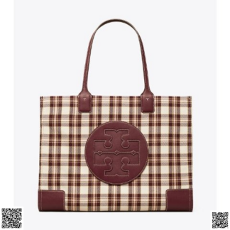美國代購正品 Tory Burch Ella 格紋托特包