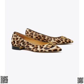 美國代購正品 Tory Burch Gigi 豹紋平底鞋
