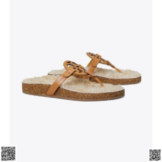 美國代購正品 Tory Burch Miller 加絨涼鞋