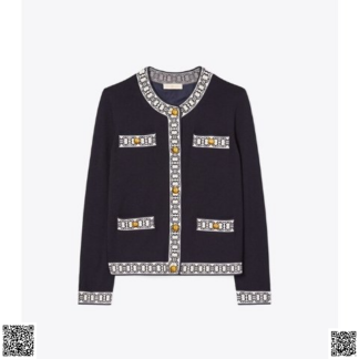 美國代購正品 Tory Burch 印花羊毛開衫