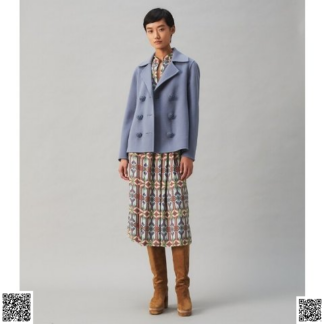 美國代購正品 Tory Burch 羊毛雙排扣夾剋