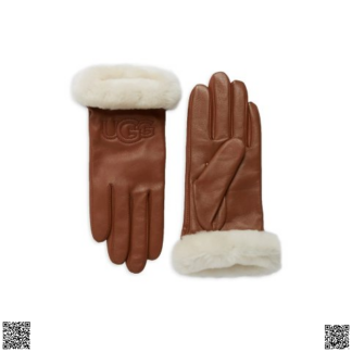 美國代購正品 UGG Shearling-Trim Leather Gloves
