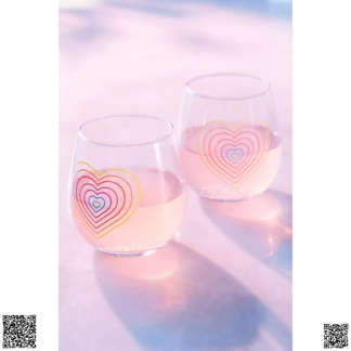 美國代購正品 Urban Outfitters Rainbow 愛心杯子2件套