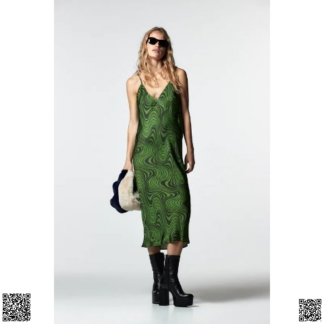 美國代購正品 Zara 印花連衣裙