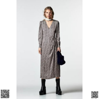 美國代購正品 Zara 印花連衣裙