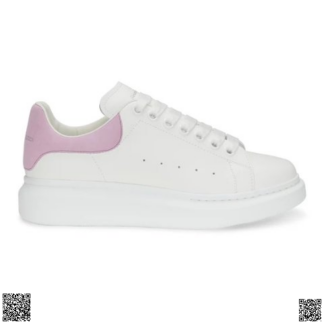 美國代購正品 Alexander McQueen 粉尾小白鞋