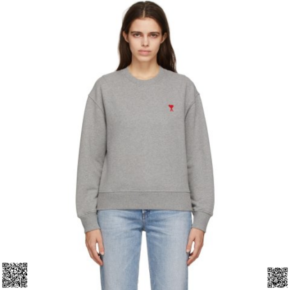 美國代購正品 Ami Alexandre Mattiussi Grey Ami de Coeur 帽衫