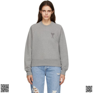 美國代購正品 Ami Alexandre Mattiussi Grey Ami de Coeur 衛衣