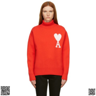 美國代購正品 Ami Alexandre Mattiussi Orange Ami De Coeur 高領