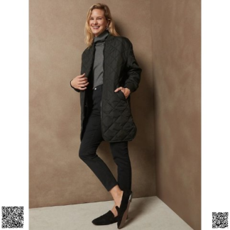 美國代購正品 Banana Republic 中長款絎縫棉服