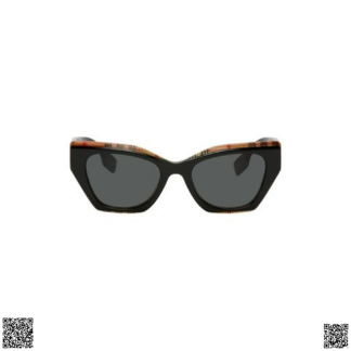美國代購正品 Burberry 格紋邊框墨鏡