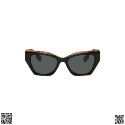 美國代購正品 Burberry 格紋邊框墨鏡