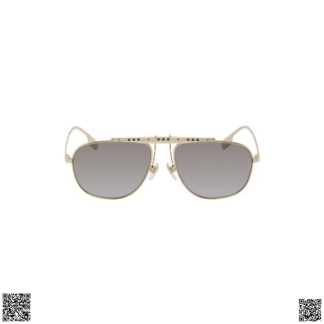 美國代購正品 Burberry 格紋飛行員墨鏡