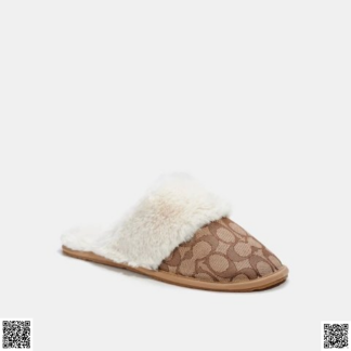 美國代購正品 COACH 加絨拖鞋