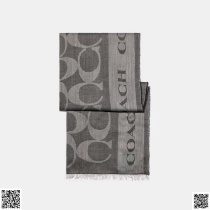 美國代購正品 COACH 老花羊毛圍巾
