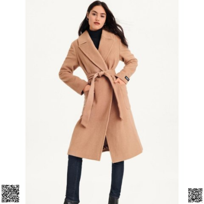 美國代購正品 DKNY 羊毛混紡大衣