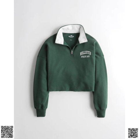 美國代購正品 Hollister 半拉鏈衛衣