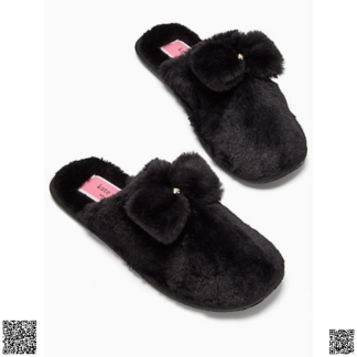 美國代購正品 Kate Spade jazzy 蝴蝶結毛毛拖鞋