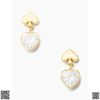 美國代購正品 Kate Spade 桃心耳釘