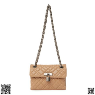 美國代購正品 Kurt Geiger Mini Brixton 絎縫皮革掛鎖單肩