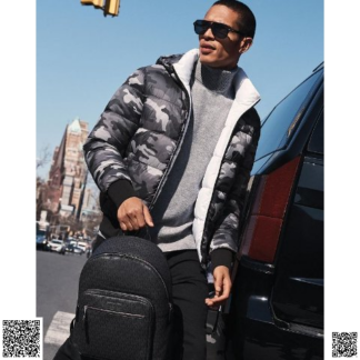 美國代購正品 Michael Kors 豹紋純色雙麵保暖夾剋