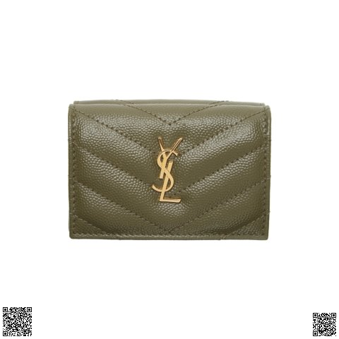 美國代購正品 Saint Laurent Khaki Tiny 錢包