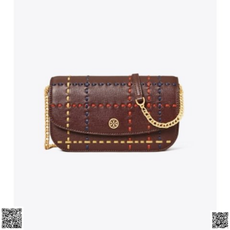 美國代購正品 Tory Burch Robinson Woven 鏈條錢包