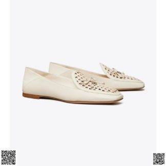美國代購正品 Tory Burch Tory Charm Woven 樂福鞋