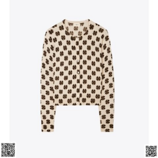 美國代購正品 Tory Burch 印花羊毛開衫