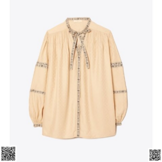 美國代購正品 Tory Burch 真絲印花襯衫