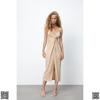 美國代購正品 Zara GINGHAM DRESS