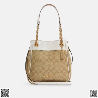美國代購正品 COACH Cammie 鏈條水桶包