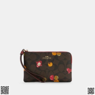 美國代購正品 COACH Corner拉鏈錢包