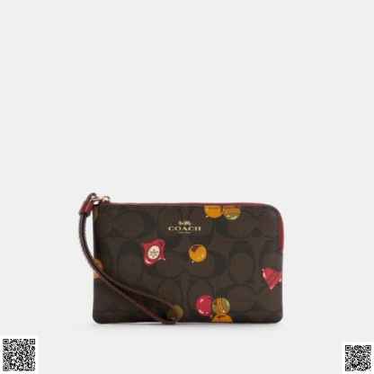 美國代購正品 COACH Corner拉鏈錢包