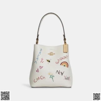 美國代購正品 COACH Small Town 塗鴉水桶包