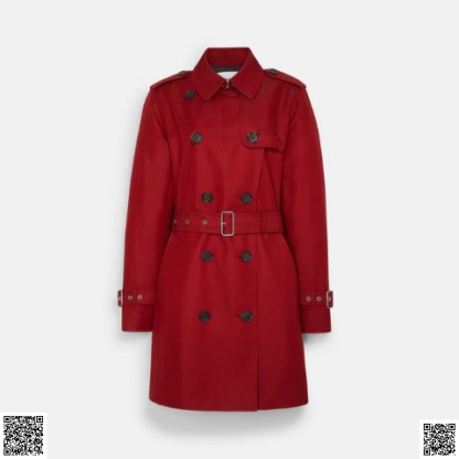美國代購正品 COACH Solid 風衣外套