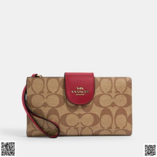 美國代購正品 COACH 老花手機錢包