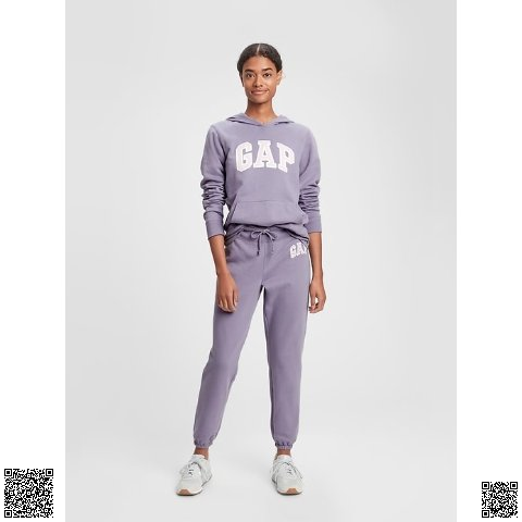 美國代購正品 Gap Logo 香芋紫 抓絨連帽衫