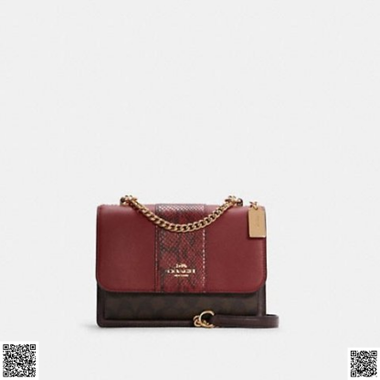 美國代購正品 Klare 蛇紋斜挎包