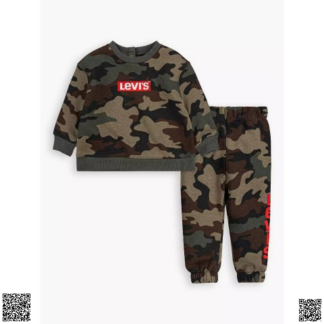 美國代購正品 Levi s Baby Boys 迷彩2件套組