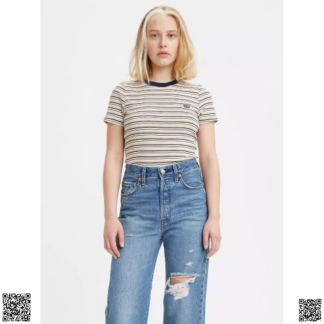 美國代購正品 Levi s Rib Baby 修身條紋T恤